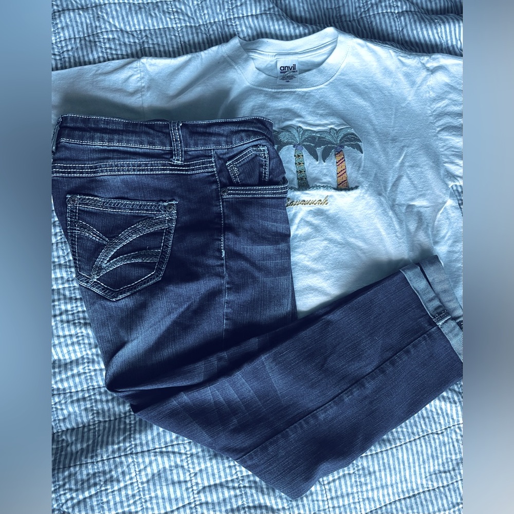 Natural Reflections crop jeans